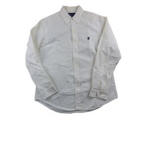 Ralph Lauren White Custom Fit Dress Shirt Men's L